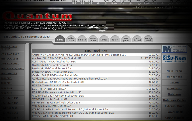 Motherboard PC termahal di indonesia...2M++