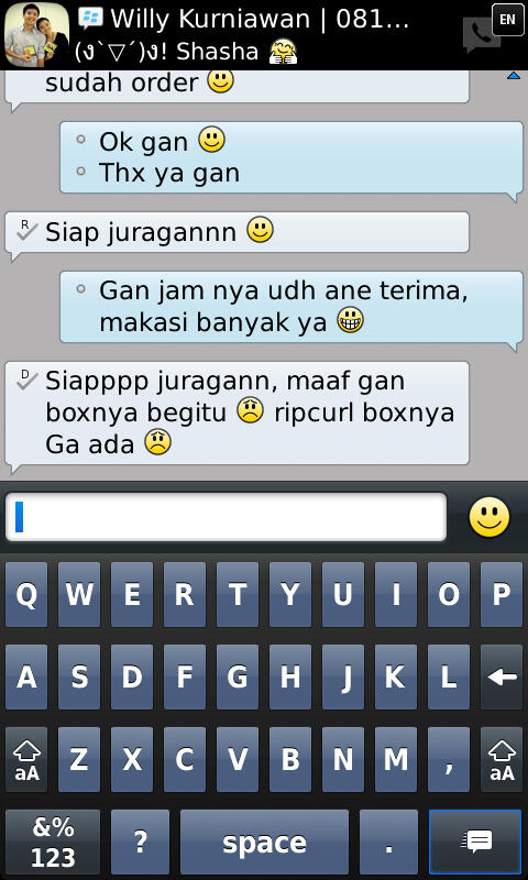 Feedback dan Testimonial penjual jam tangan dan kacamata N*CeQ.