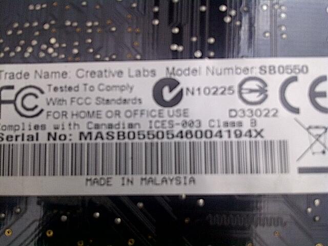 WTS SOUNDCARD CREATIVE X-FI ELITE PRO BATANG