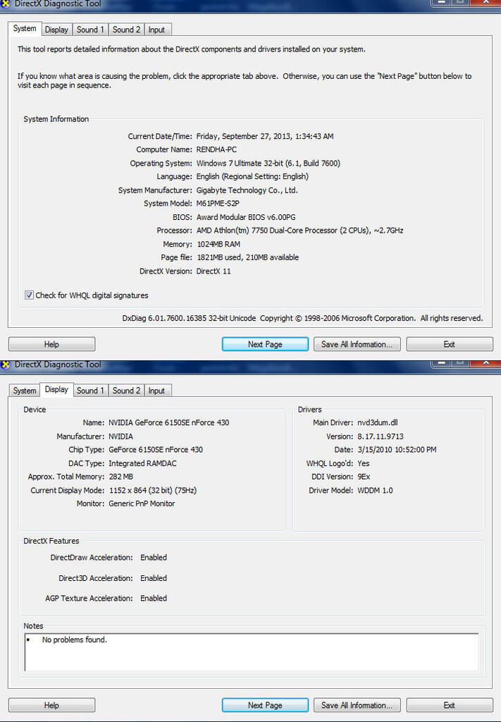 Paket Second Best Offer Mobo GA-M61PME-S2 | Athlon X2 7750 | DDR2 1GB V-gen