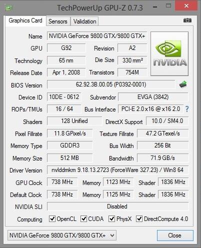 e-vga 9800gtx