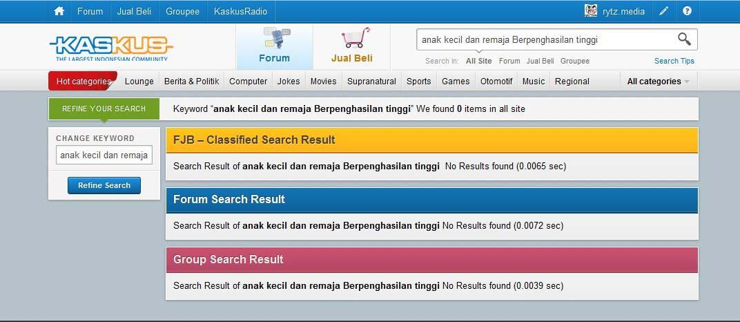 Anak Kecil dan Remaja Berpenghasilan Tinggi