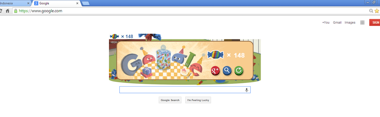 Coba buka deh Google hari ini, ada Game nya, Berapa HighScoremu?