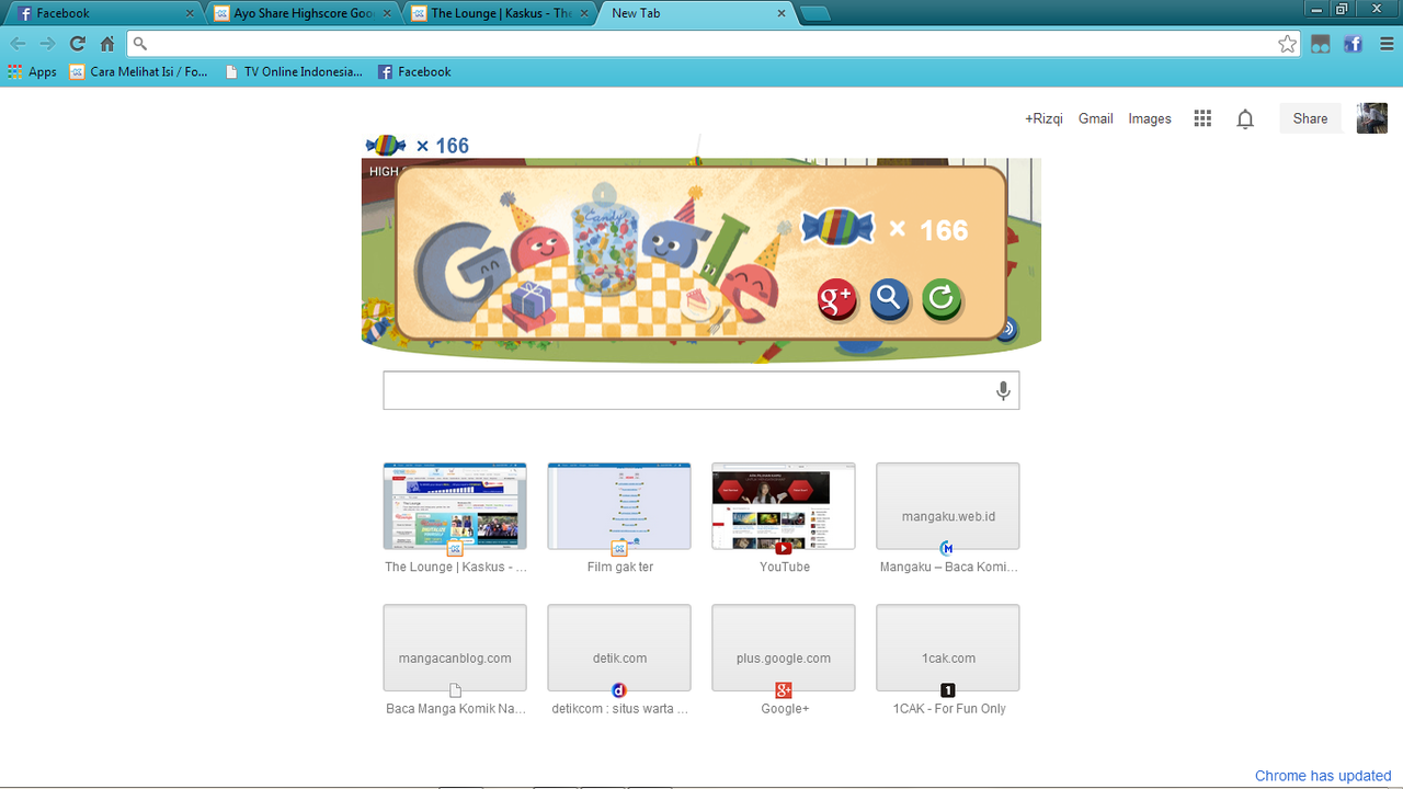 Ayo Share Highscore Google Doodle Agan Hari Ini!!