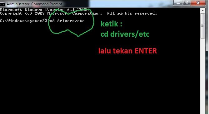 &#91;SHARE&#93; Cara Blokir Situs Menggunakan Command Prompt