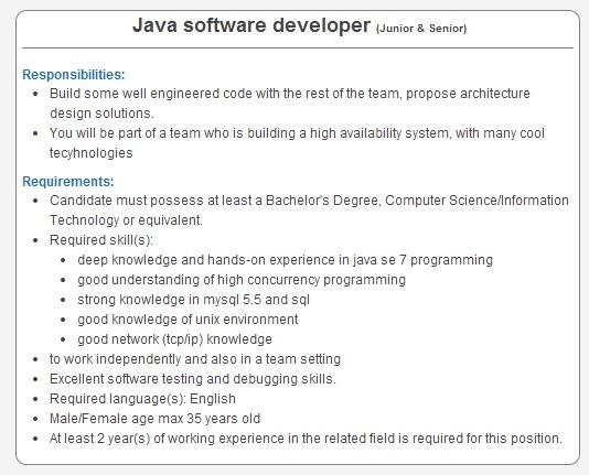 Ayo cuma sebarin Infonya dapetin Hadiah Voucher 1JT! Lowongan Java Software Developer