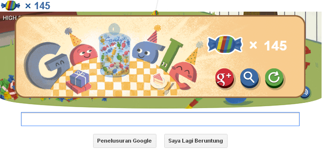 &#91;HUT 15 GOOGLE&#93; Berapa High Score agan ?