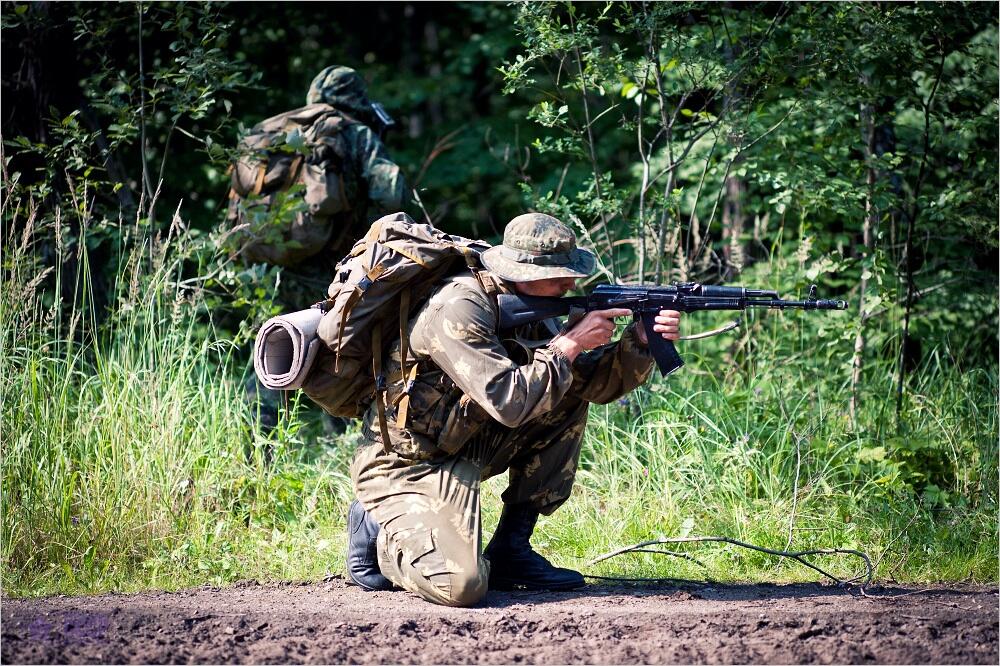 Gambar latihan tentara Ruskie