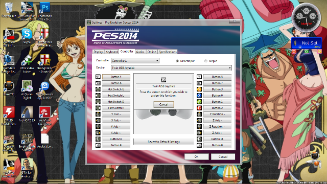 stik game di PES 2014 bermasalah