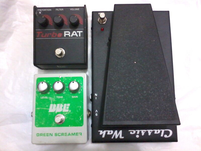 PAKET HEMAT EFEK : BBE GREEN SCREAMER + PROCO TURBO RAT + MORLEY CLASSIC WAH