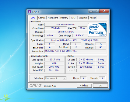 Asus G41-MLX + E5500 + Vgen DDR3