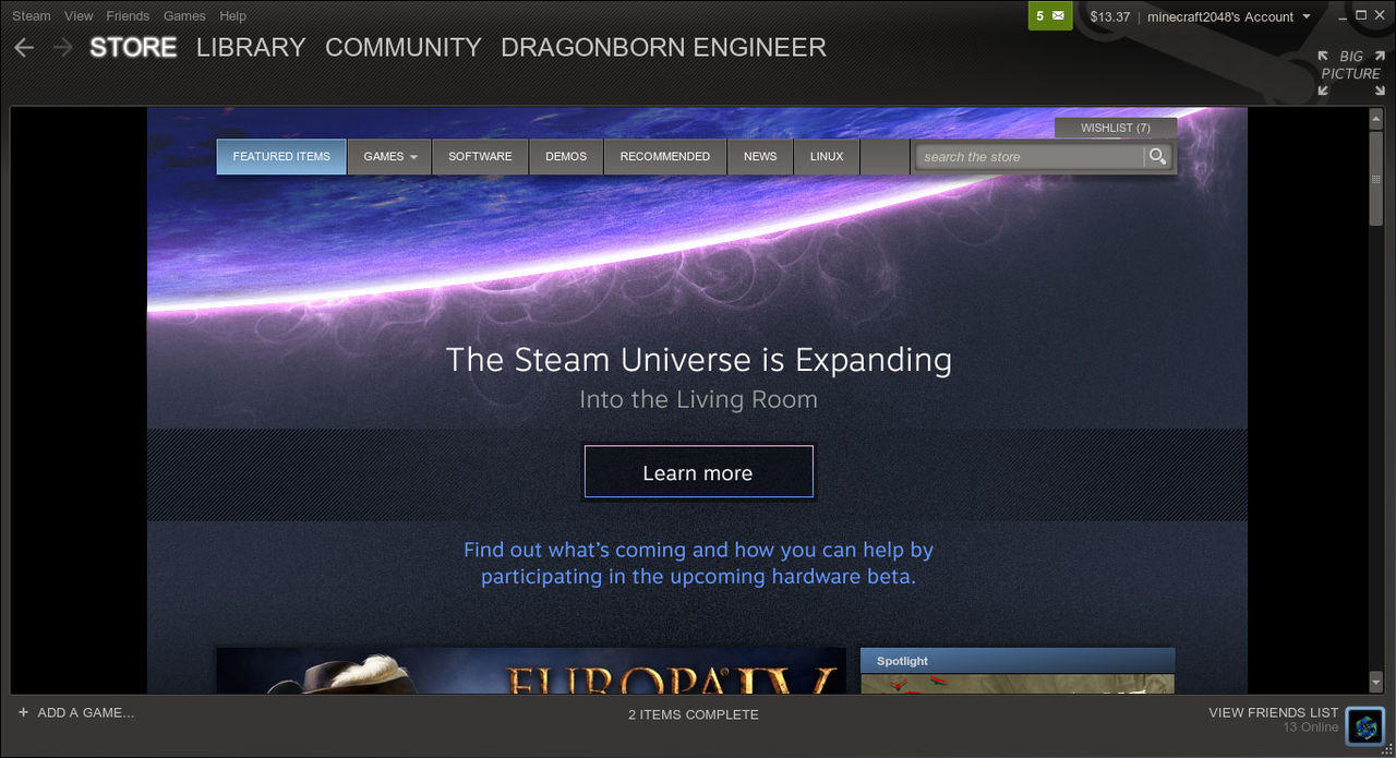 Steam Guide 2013