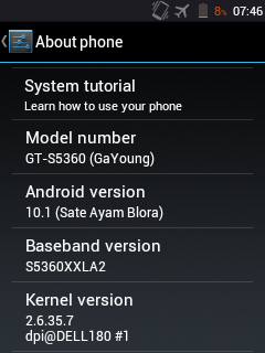 Android ane udah makek OS terbaru :cool