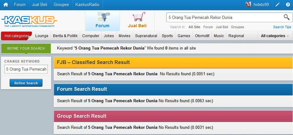 ★ 5 Orang Tua Pemecah Rekor Dunia ★
