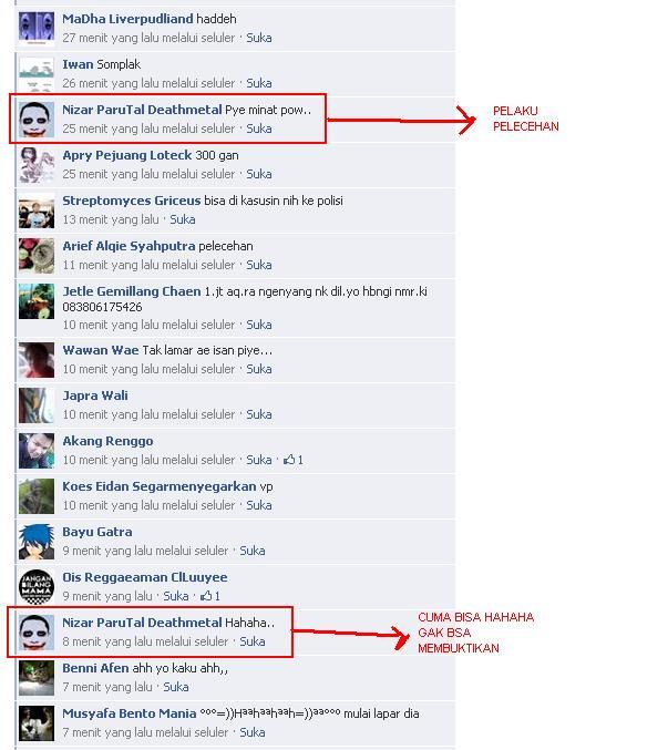 Ini namanya pelecehan di faceb**k