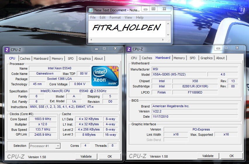 PAKETAN X58A GD65 USB3 SATA3 DENGAN PROCIE 4CORE 8 TRIT WATT IRIT