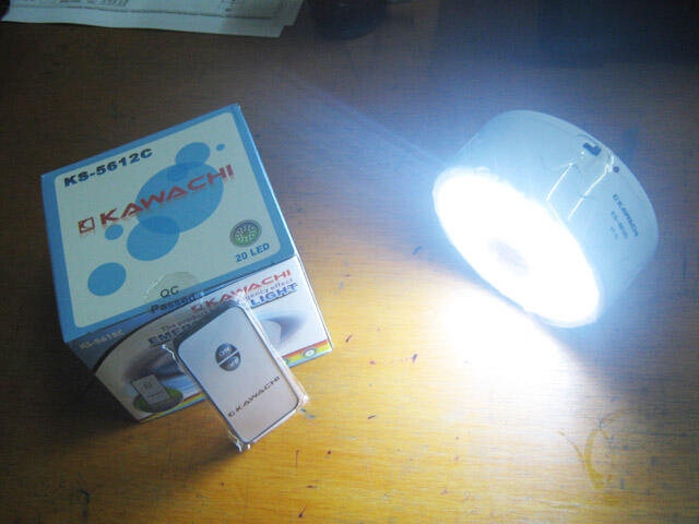 Jual lampu emergency merk Luby + fitting + remote controller