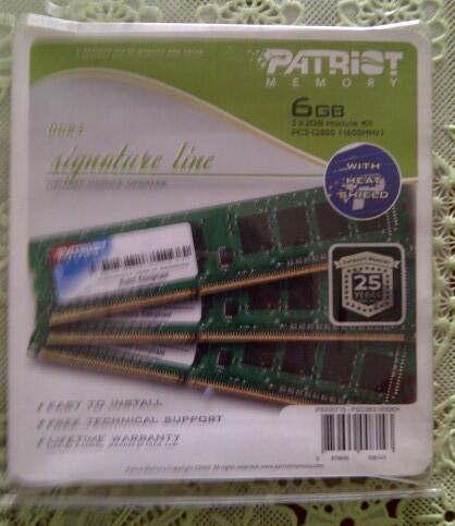i7 920 + Patriot Signature Line 6 gb Kit 9 ( DEPOK )
