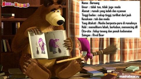 MASHA and THE BEAR... serial animasi 3D lucu dari Russia