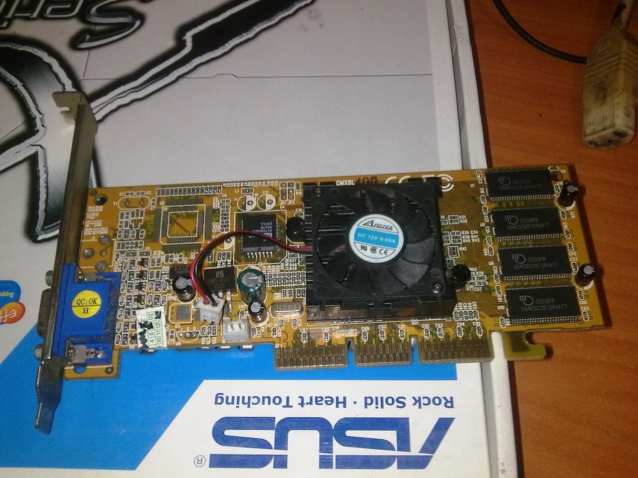 Mobo/Motherboard + Proce + Fan soket 478 support SATA MerK Fujitsu