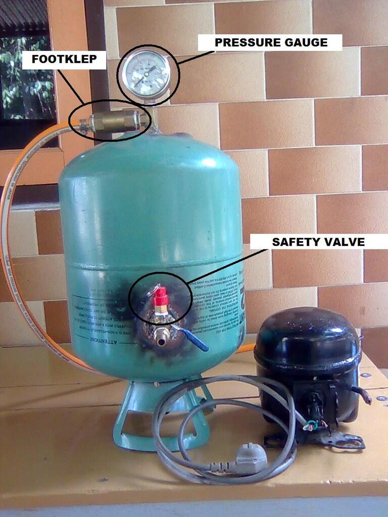 Cara Membuat Kompresor Angin Dari Kompresor Kulkas