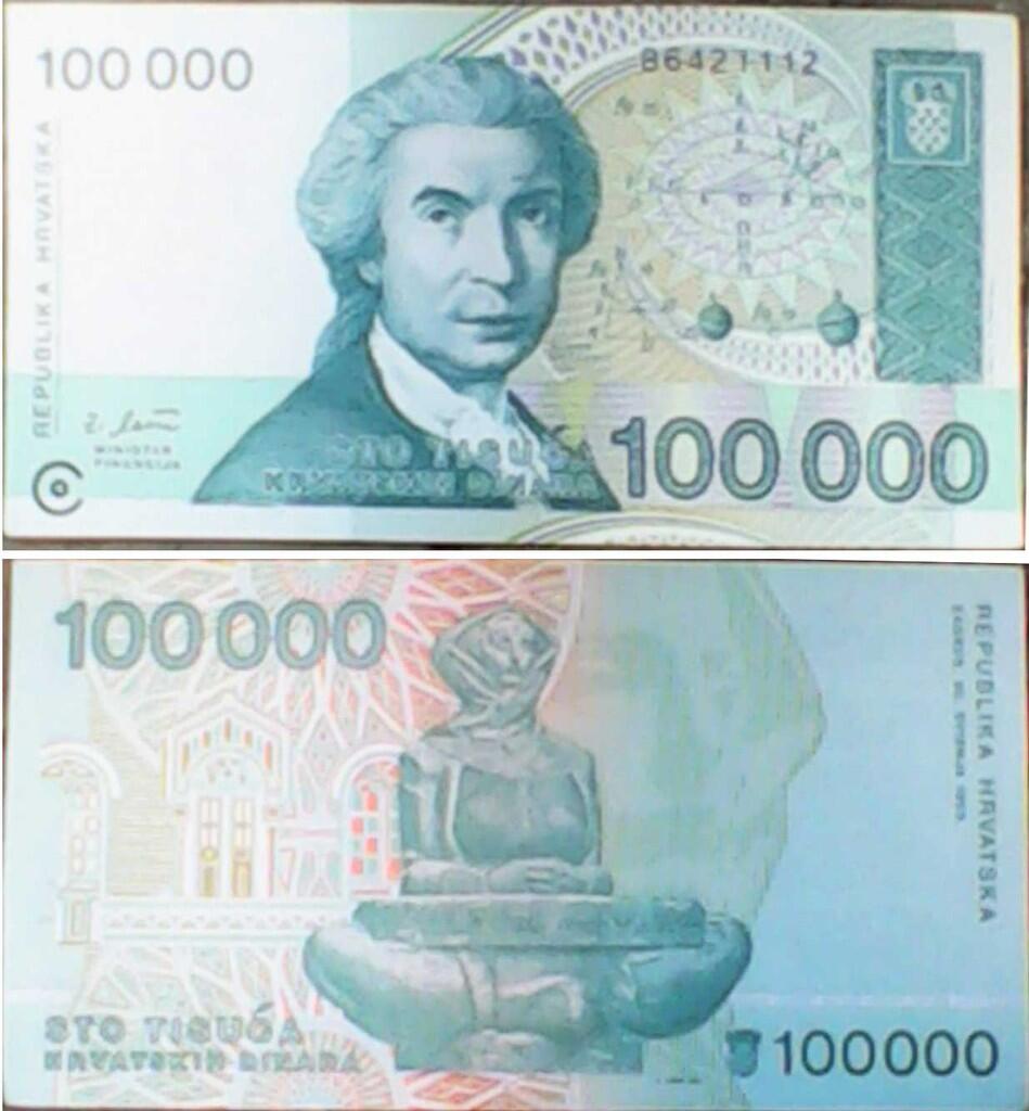Jual mata uang Hrvatska Dinara (Kroasia) Tahun 1993 (kloektor masuk)