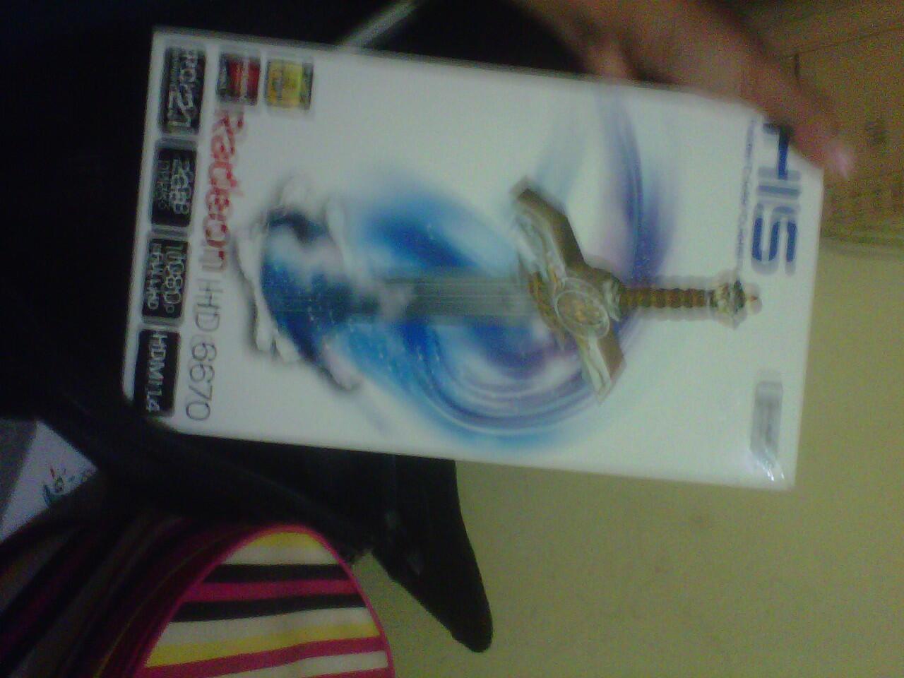 VGA HIS 6670 2 GB DDR3 128bit baru pake 6 hari