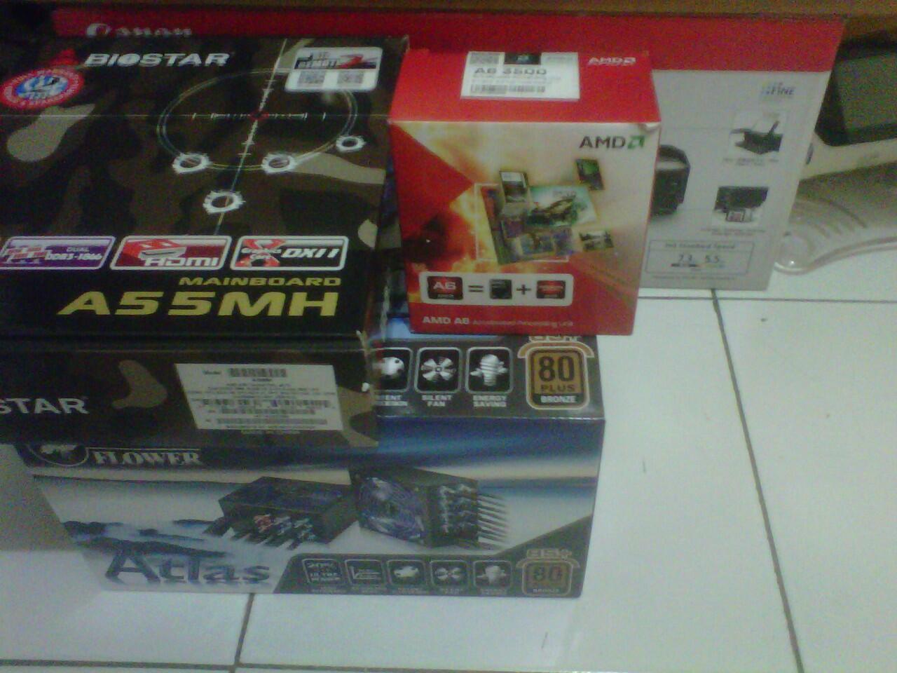 VGA HIS 6670 2 GB DDR3 128bit baru pake 6 hari