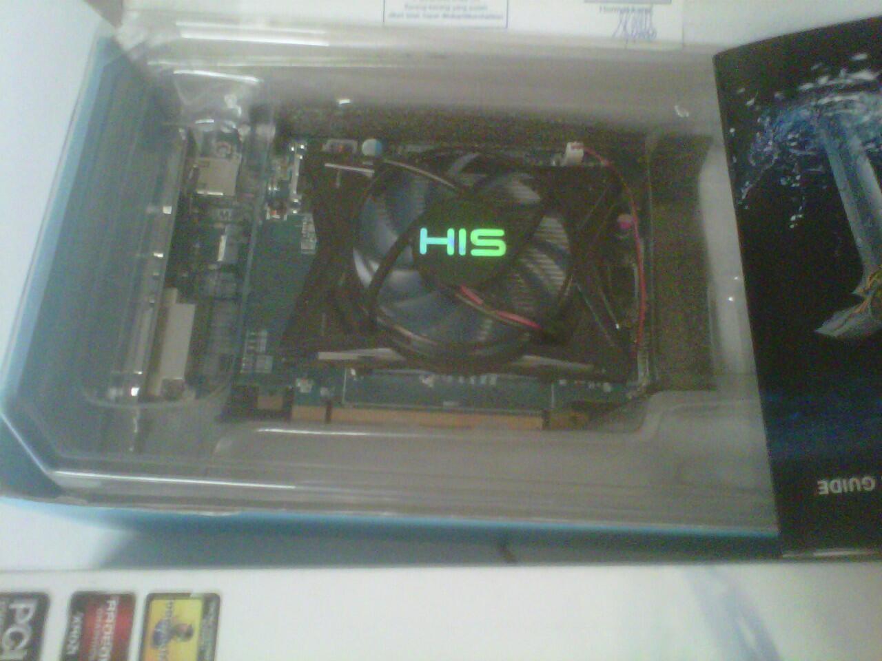 VGA HIS 6670 2 GB DDR3 128bit baru pake 6 hari