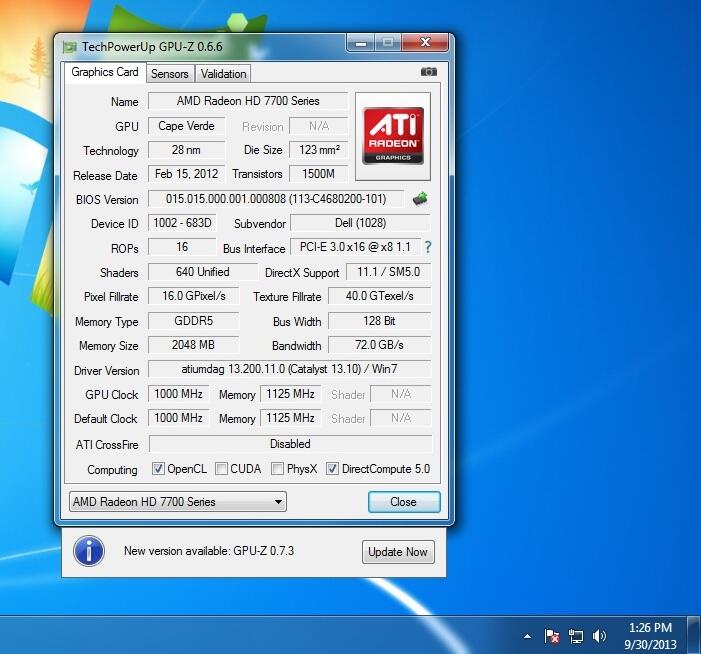 ATI RADEON AMD HD7770 2GB 2nd