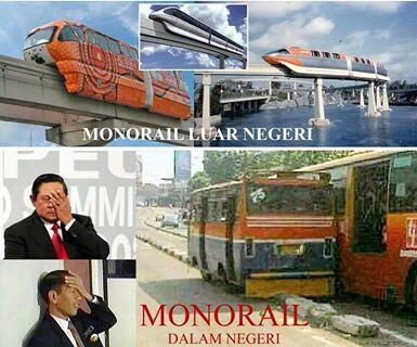 Beda monorail luar negeri dengan monorail di Indonesia