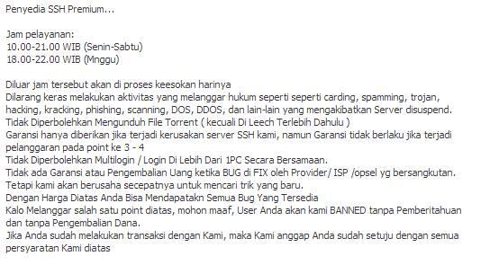 INTERNET MURAH/SSH (JP,US,LOKAL)+TOOL (XL,SMPATI,INDOSAT,SMART) Support Drop Bear
