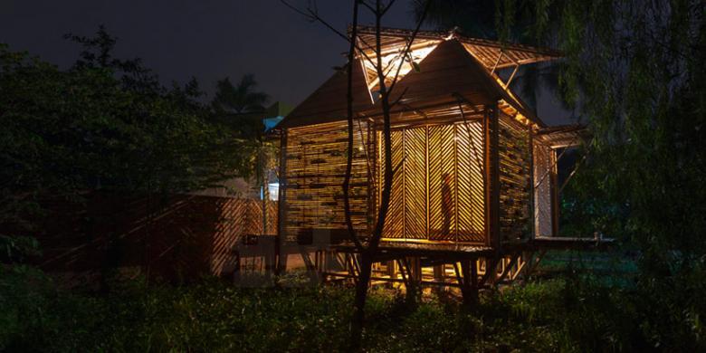 Rumah Bambu yang hangat dan Tahan Banjir
