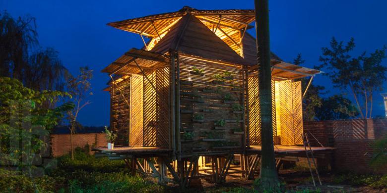 Rumah Bambu yang hangat dan Tahan Banjir