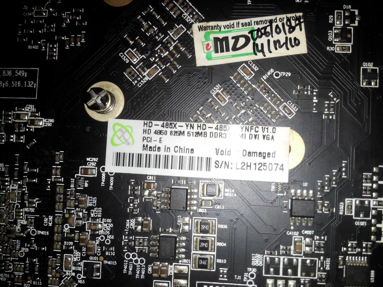 XFX hd 4850 512mb 256 bit
