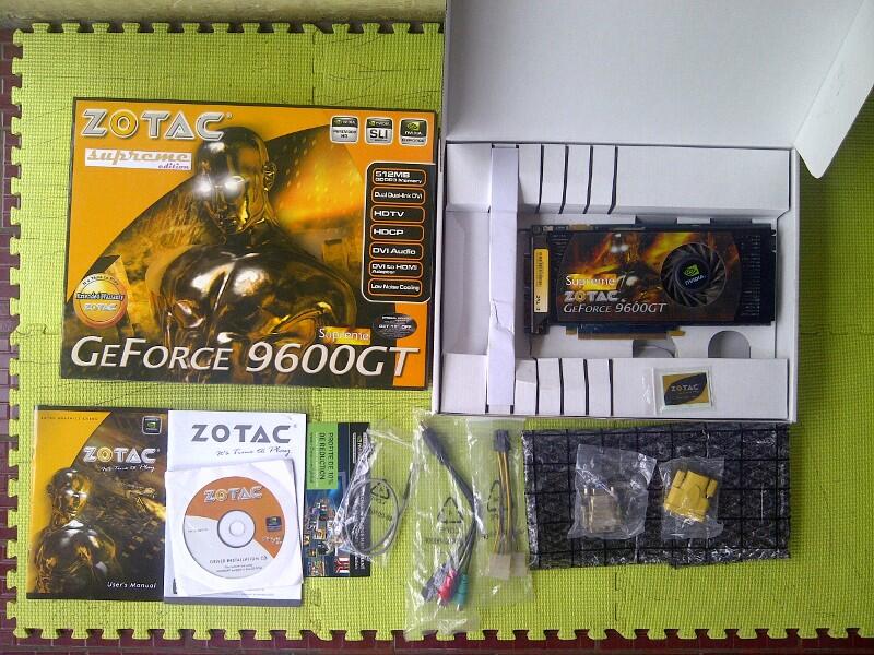 ZOTAC 9600GT 512MB 256BIT DDR3