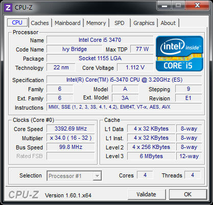 Proc intel i5-3470