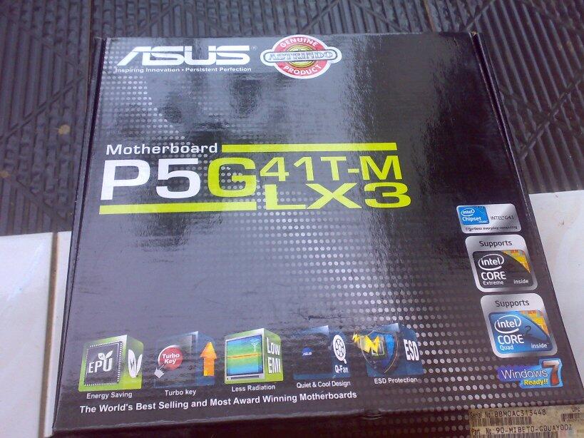 ASUS P5G41TMLX3 + INTEL DUALCORE E5700 3.0 GHZ