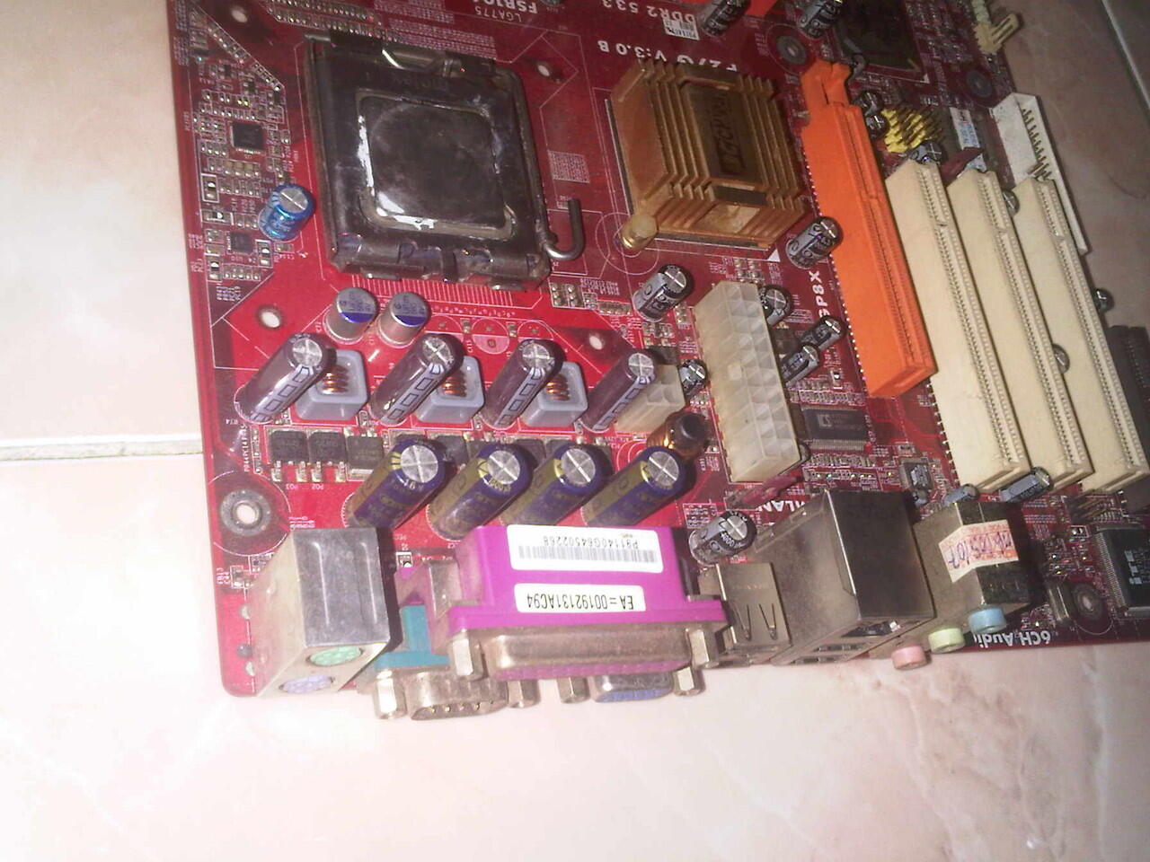 MAU JUAL MAINBORD LGA DDR2 pc CHIPS & prosesor lga 2,6