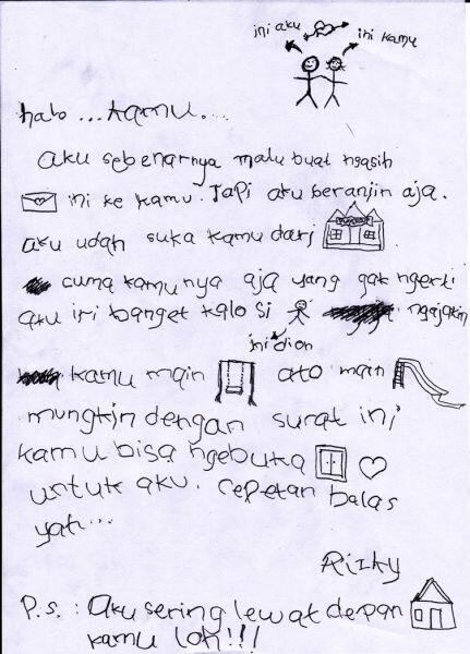 Surat Cinta Anak TK Yang Bikin Ngakak &amp; Mencengangkan + Art Visual