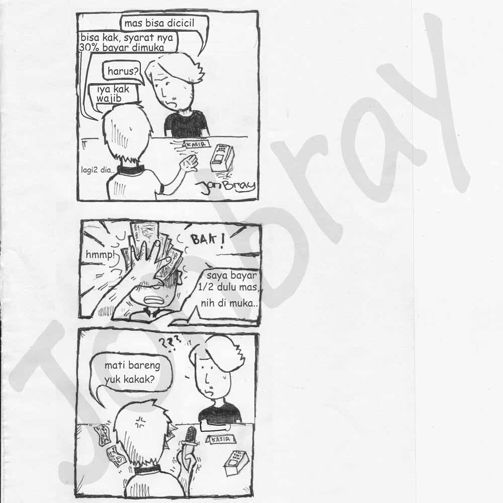 &#91;komik komedi jonbray&#93; edisi Kasir 1, pic inside -- dijamin Ngakak