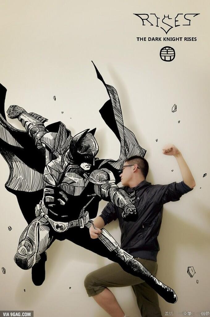 Epic Asian Guy Draws Himself with Comic Book Characters!