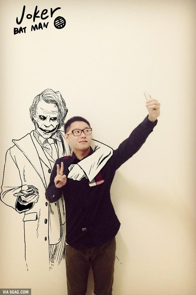 Epic Asian Guy Draws Himself with Comic Book Characters!