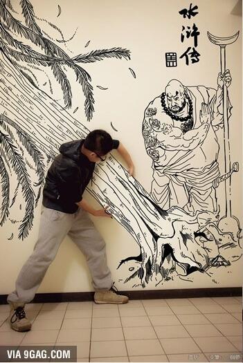 Epic Asian Guy Draws Himself with Comic Book Characters!