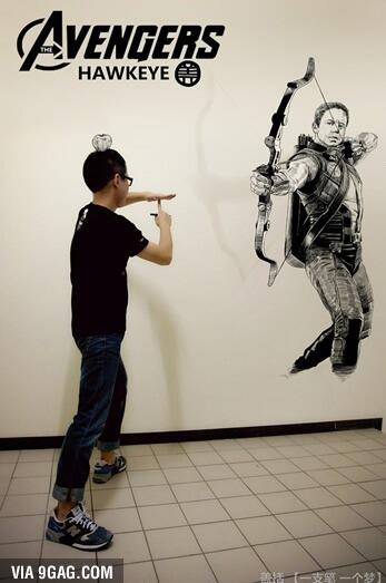 Epic Asian Guy Draws Himself with Comic Book Characters!