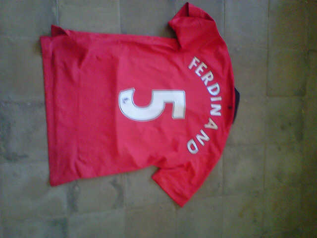 JERSEY MANCHESTER UNITED GO 13/14 FULL PATCH #5 FERDINAND MURRAAHHH!!! SOLO
