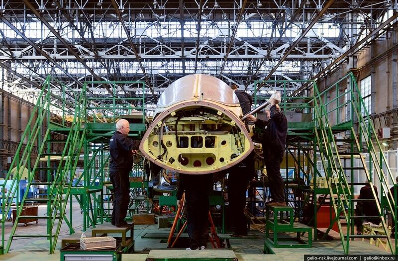 Pabrik Pesawat Sukhoi di Novosibirks Russie