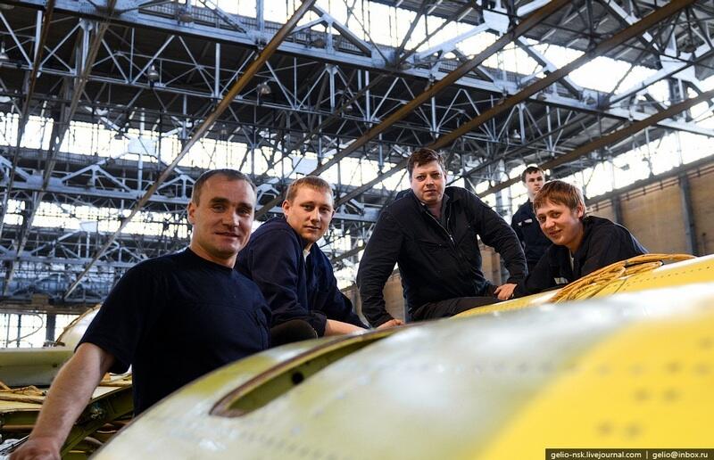 Pabrik Pesawat Sukhoi di Novosibirks Russie