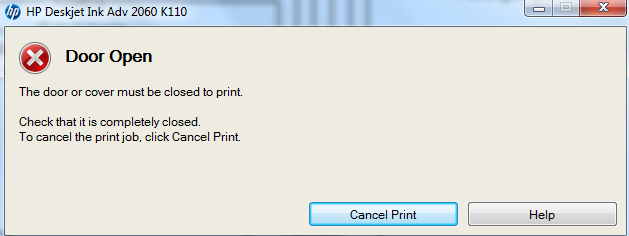 (HELP) Printer HP deskjet k 2060 K110a tidak mau print