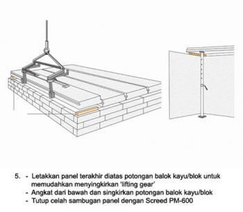 Cara pemasangan Panel Lantai